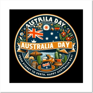From Sydney to Perth, Happy Australia Day! Posters and Art